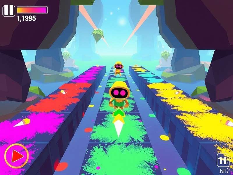 Dye Dash Journey level progression showing different color patterns